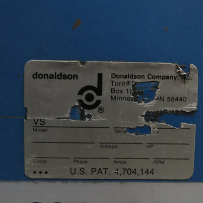 Donaldson Torit VS 550 Vibra-Shake Dust Collector 3Ph 208-230/460V 1HP