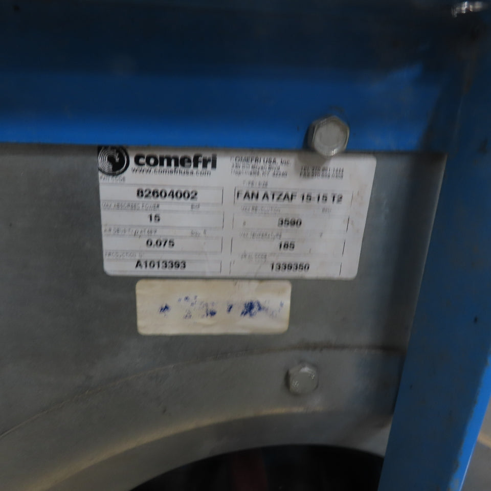 FAN ATZAF 15-15 T2 Direct Drive Fan Blower 3500RPM 15BHP 0.075lb/cu ft