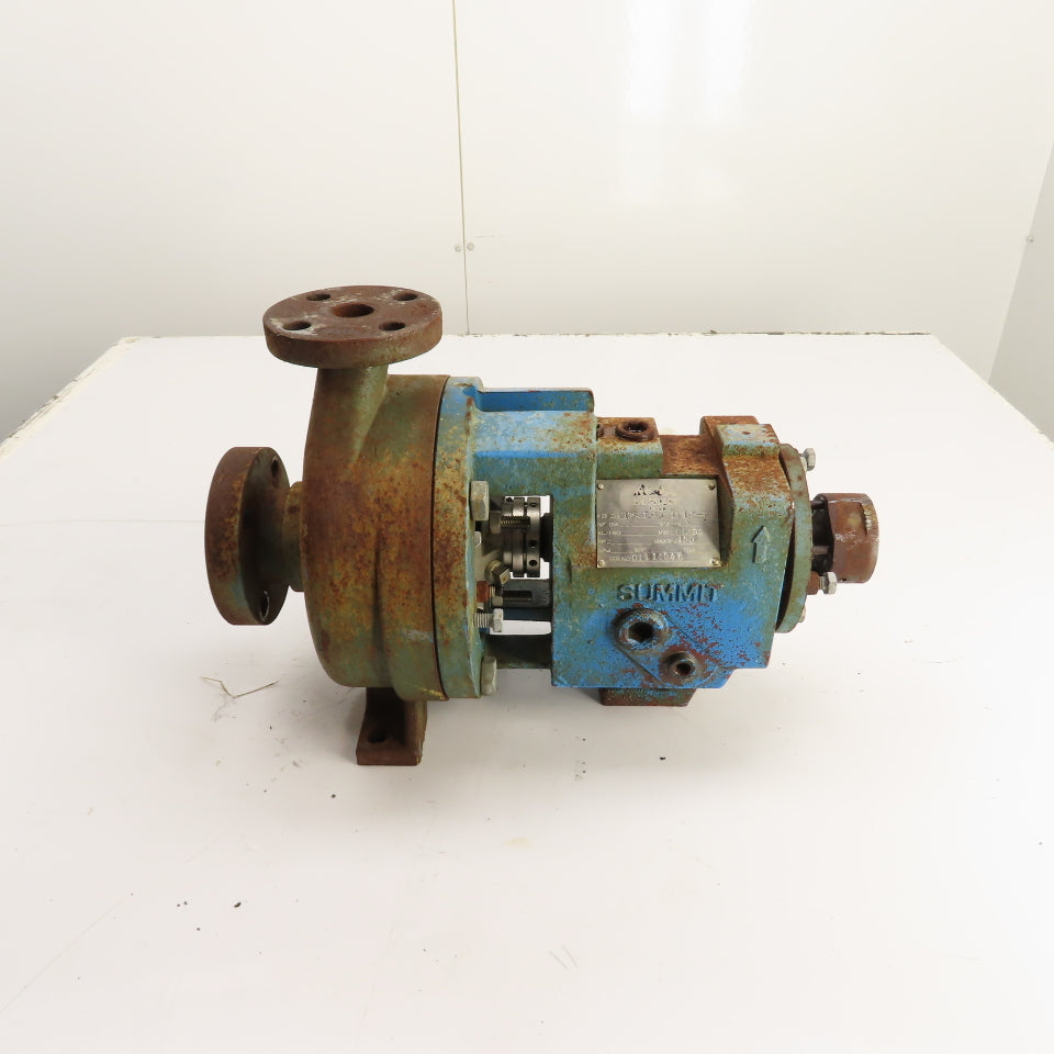 Summit Pump 2196STO Centrifugal Process Pump 1x1.5-6 DI/SS 150PSI
