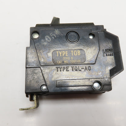 General Electric TQB 1120 20A Single Pole Circuit Breaker 120/277V Lot Of 10
