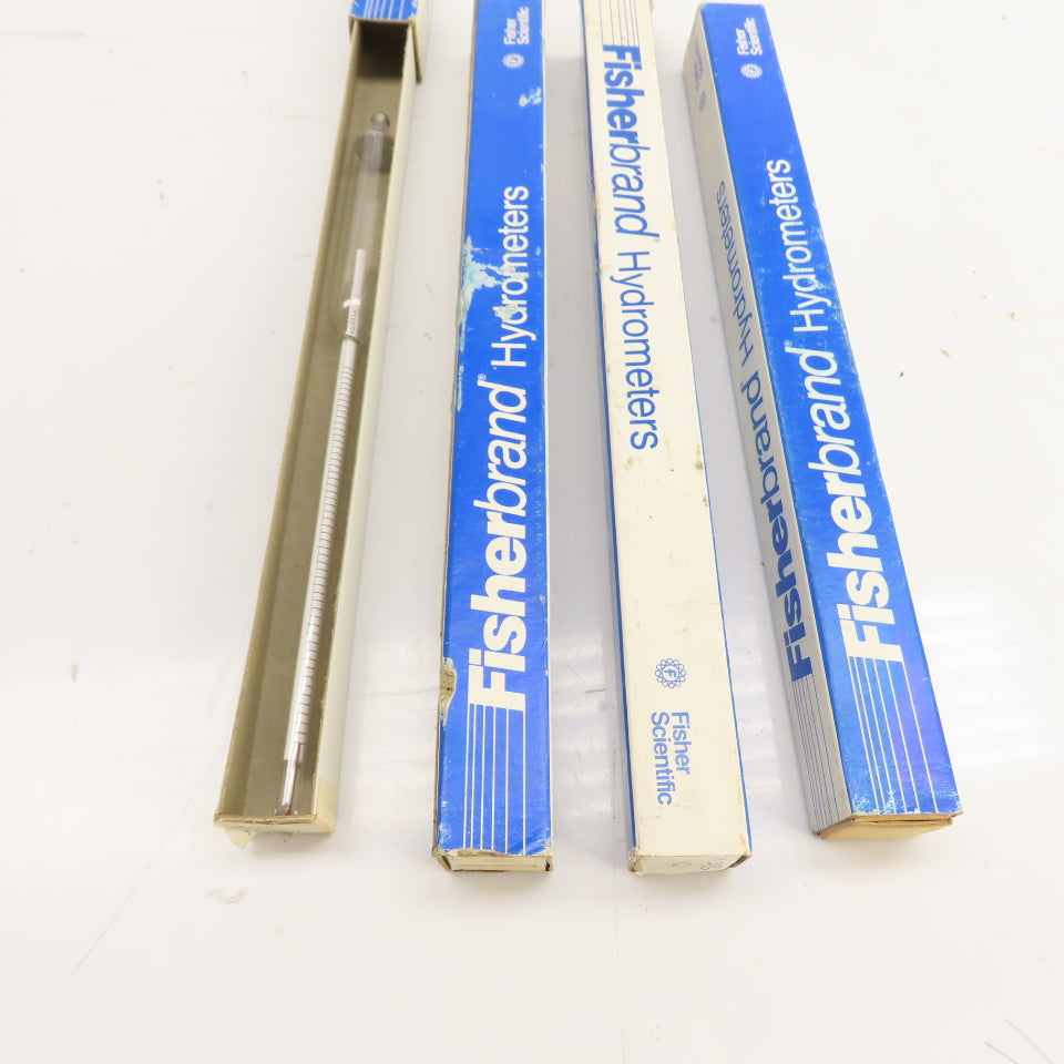 Fisher Scientific 11-585A Fisherbrand Twaddle Hydrometers 0-26 Range Lot of 4