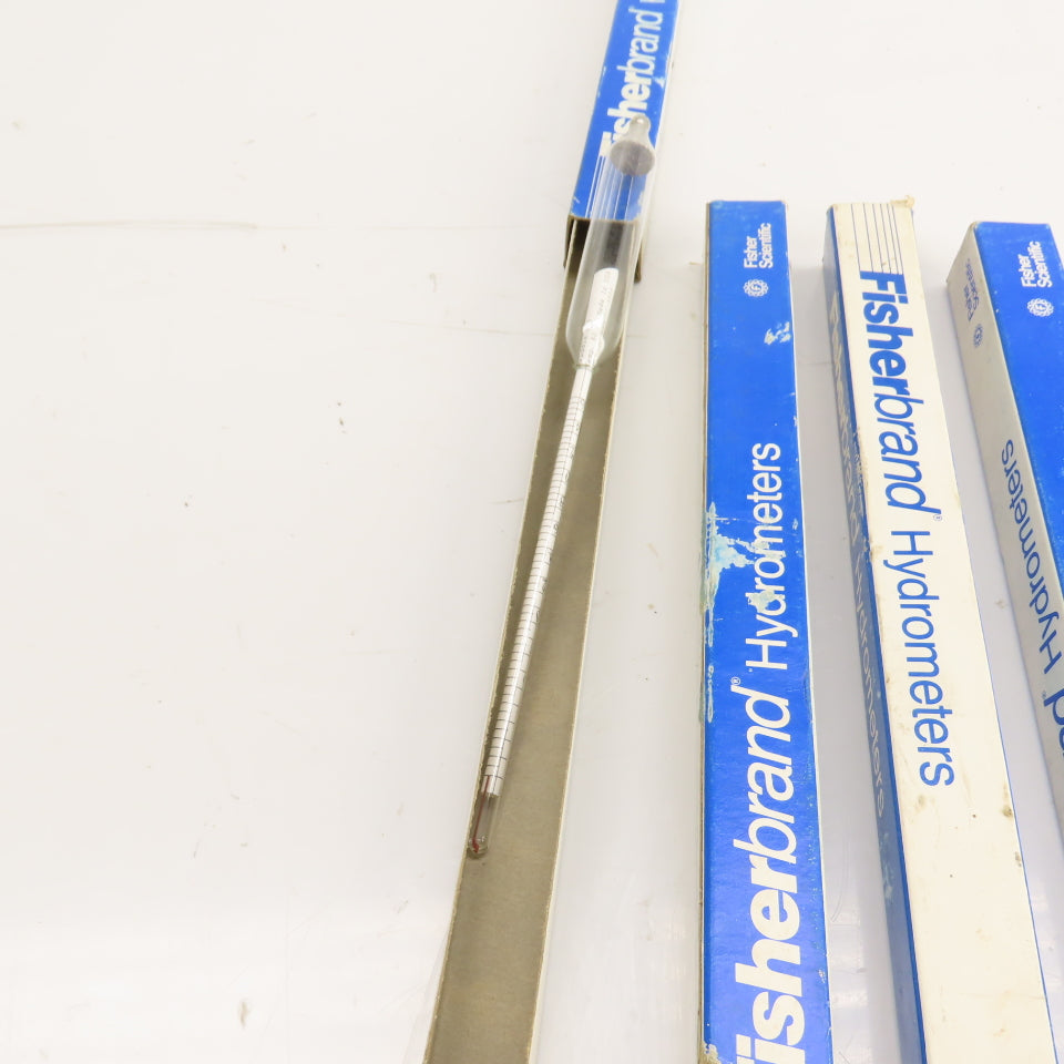 Fisher Scientific 11-585A Fisherbrand Twaddle Hydrometers 0-26 Range Lot of 4