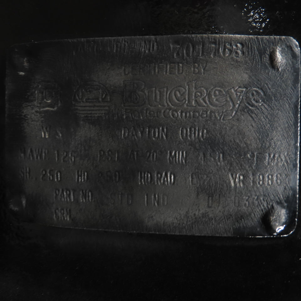 660 Gallon Vertical Compressed Air Receiver Storage Tank 125PSI (New Paint)