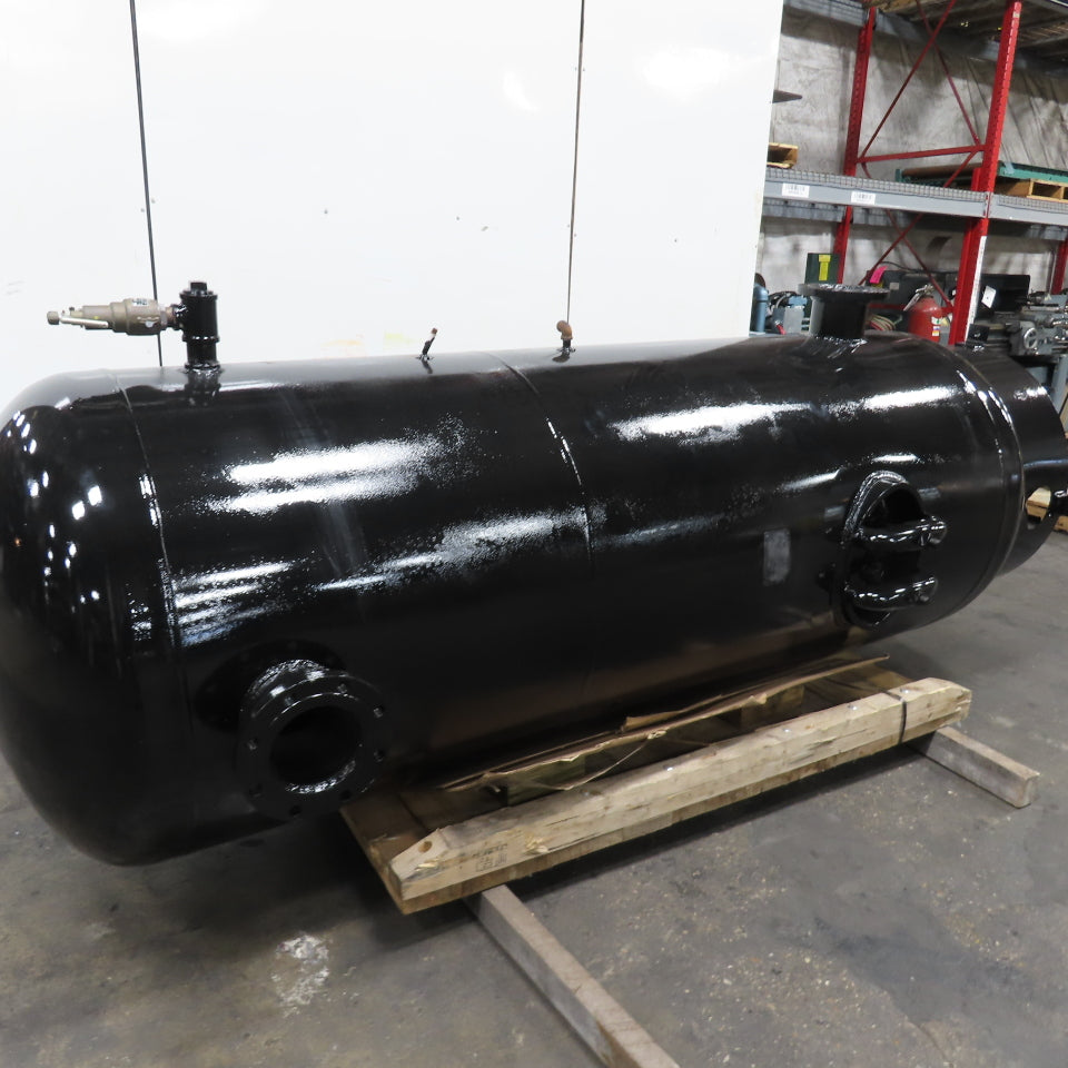 660 Gallon Vertical Compressed Air Receiver Storage Tank 125PSI (New Paint)
