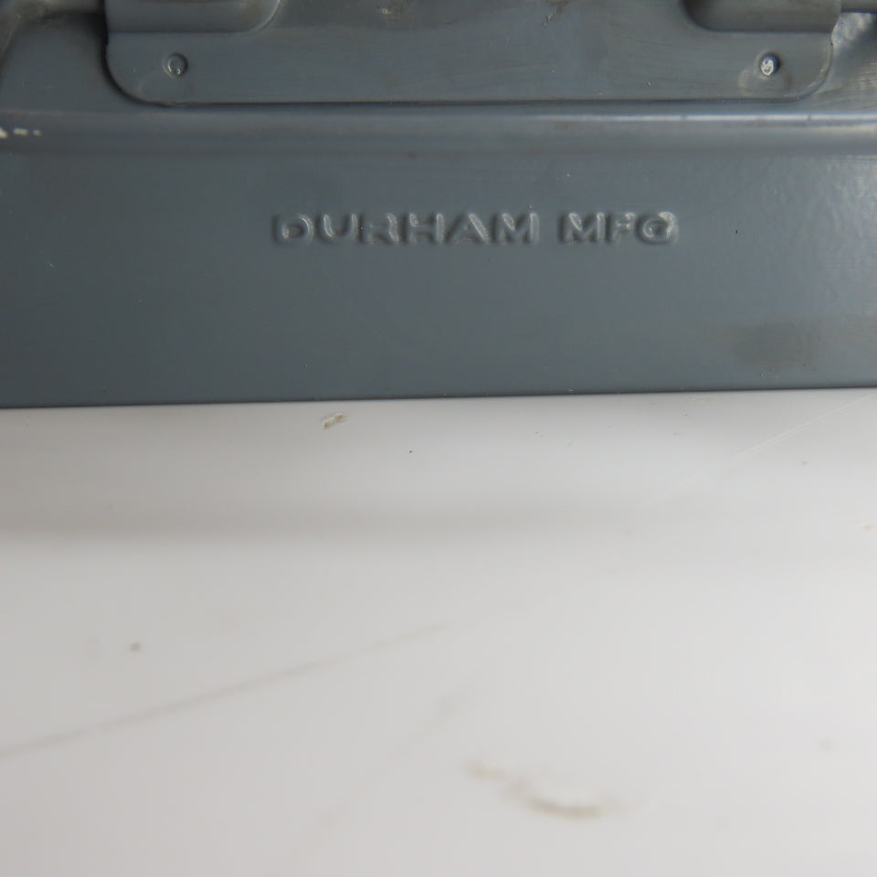 Durham Mfg 18" x 12" x 3" H Metal Compartment Organizer Boxes Lot of 2