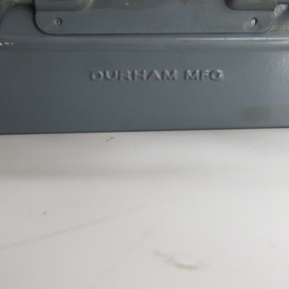 Durham Mfg 18" x 12" x 3" H Metal Compartment Organizer Boxes Lot of 2