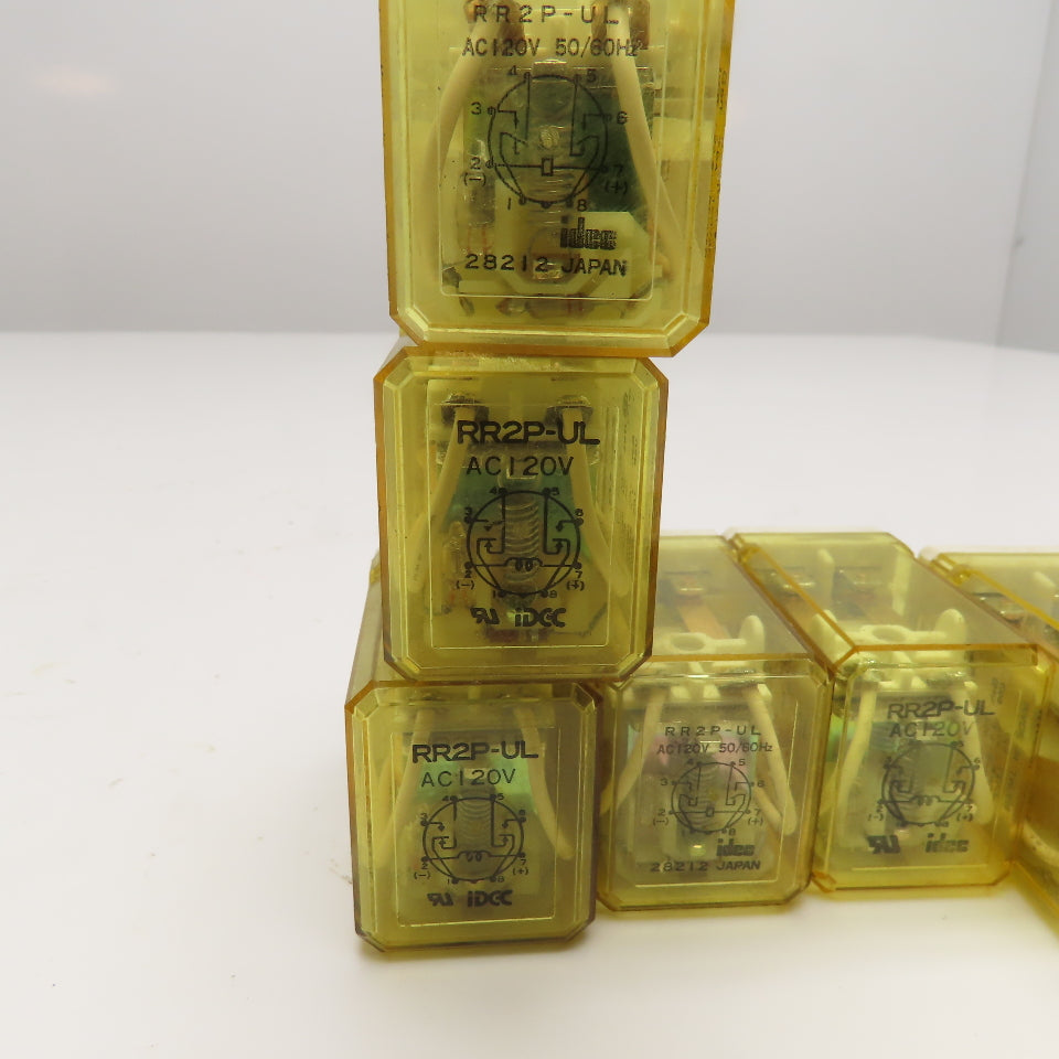 Idec RR2P-UL General Purpose Plug In Relay 120VAC Coil Lot Of 6