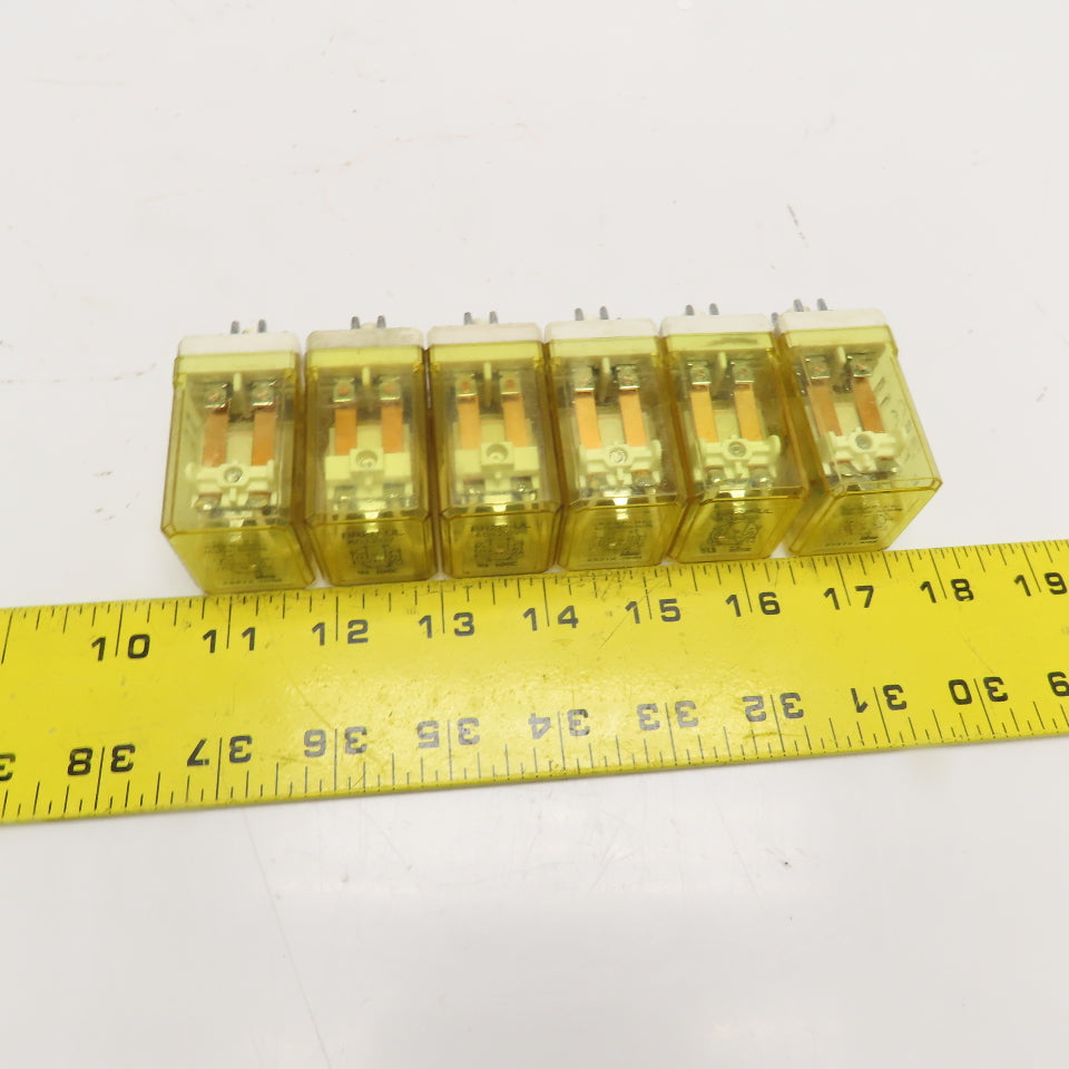 Idec RR2P-UL General Purpose Plug In Relay 120VAC Coil Lot Of 6