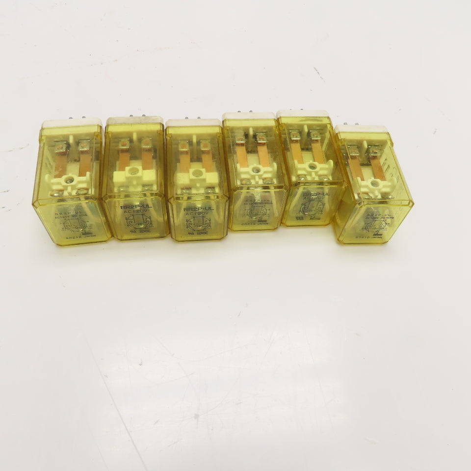 Idec RR2P-UL General Purpose Plug In Relay 120VAC Coil Lot Of 6