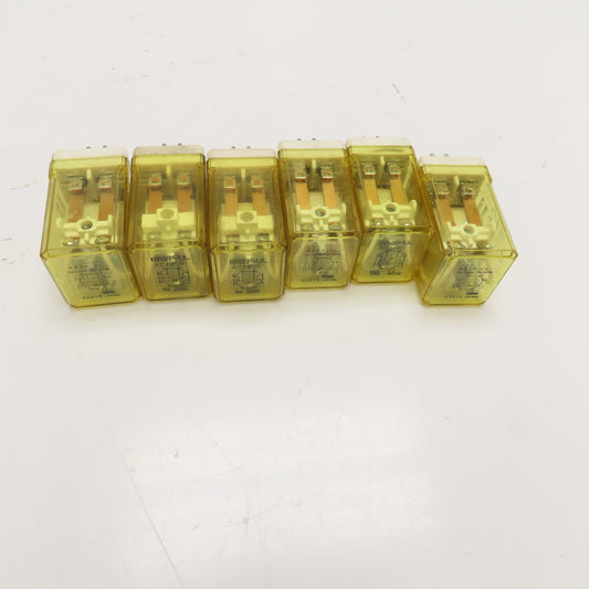 Idec RR2P-UL General Purpose Plug In Relay 120VAC Coil Lot Of 6