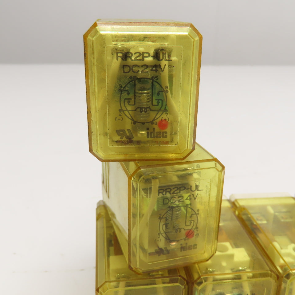 Idec RR2P-UL General Purpose Plug In Relay 24VDC Coil Lot Of 6