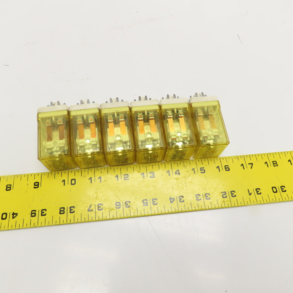 Idec RR2P-UL General Purpose Plug In Relay 24VDC Coil Lot Of 6