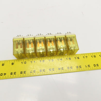 Idec RR2P-UL General Purpose Plug In Relay 24VDC Coil Lot Of 6