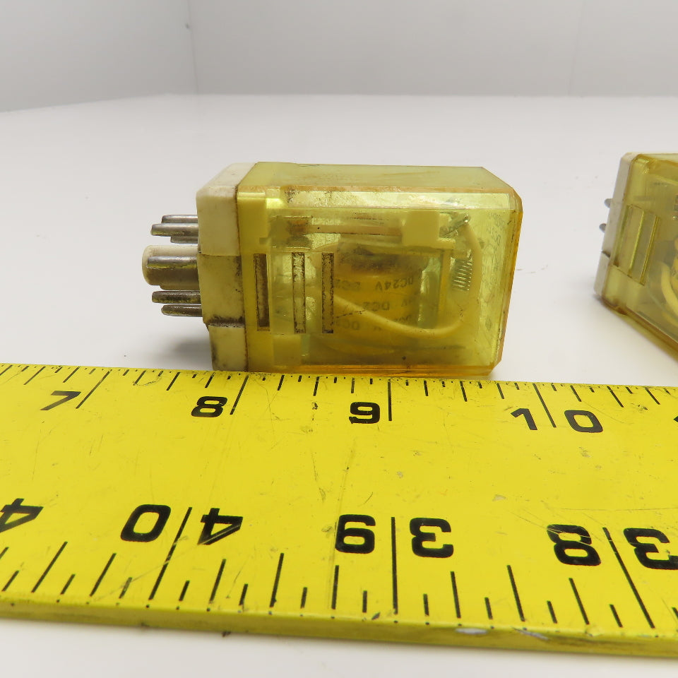 Idec RR2P-UL General Purpose Plug In Relay 24VDC Coil Lot Of 6