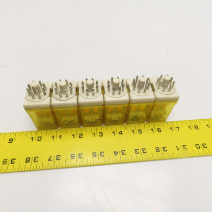 Idec RR2P-UL General Purpose Plug In Relay 24VDC Coil Lot Of 6