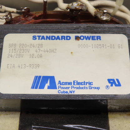 Acme SPS 220-24/28 Power Supply 115/230V Pri 24/28V Sec