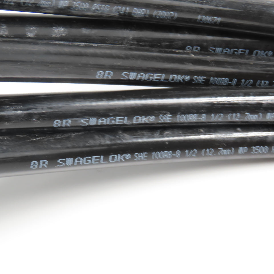 Swagelok (-8) 1/2" NPSM Swivel Female SS316 Fitted Hydraulic Hose Assembly 32'
