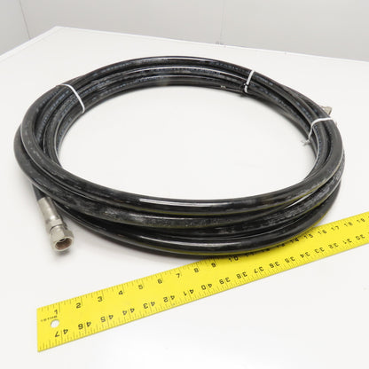 Swagelok (-8) 1/2" NPSM Swivel Female SS316 Fitted Hydraulic Hose Assembly 32'