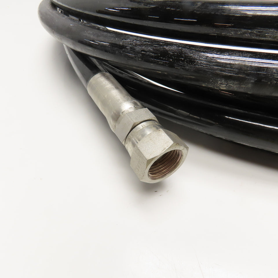 Swagelok (-8) 1/2" NPSM Swivel Female SS316 Fitted Hydraulic Hose Assembly 32'