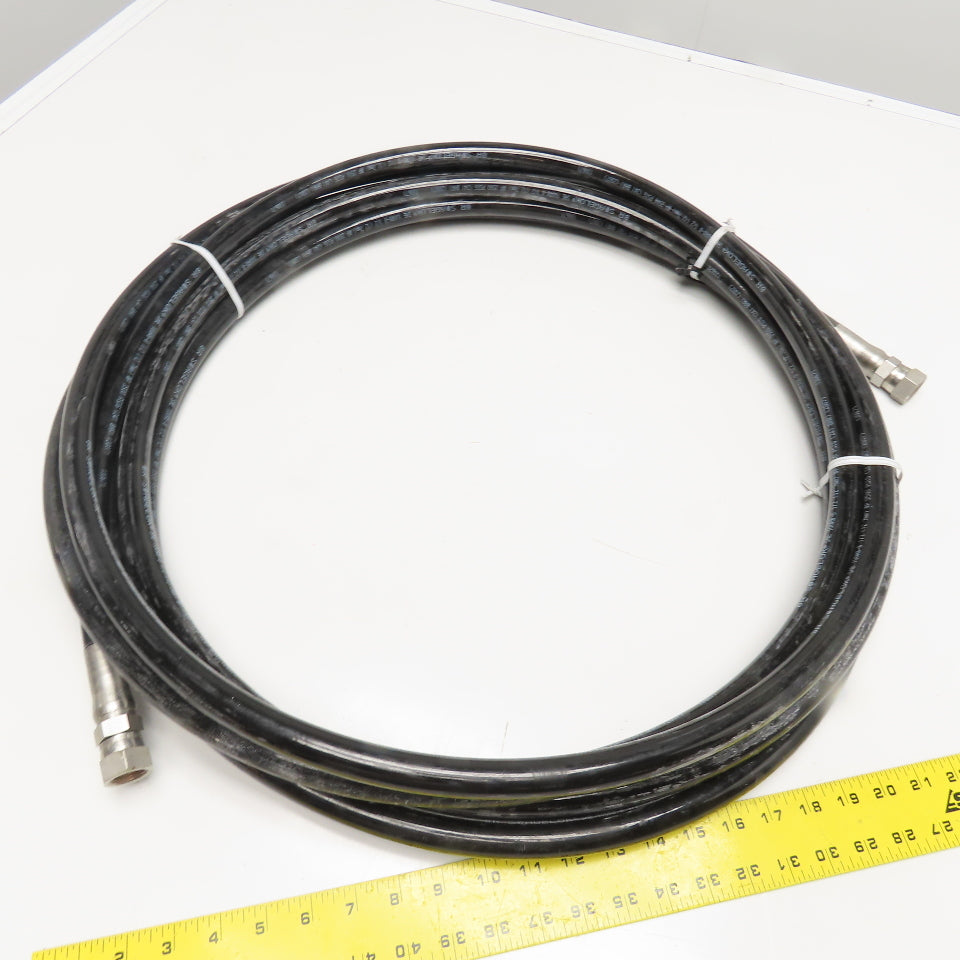 Swagelok (-8) 1/2" NPSM Swivel Female SS316 Fitted Hydraulic Hose Assembly 32'