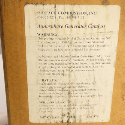Surface Combustion Atmosphere Generator Catalyst 3/4" Cubes 33lbs