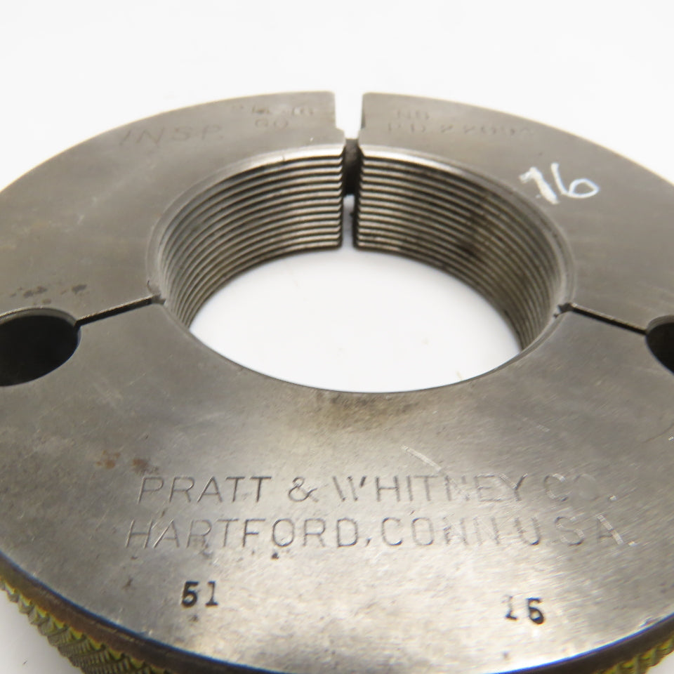 Pratt & Whitney GO Only Thread Gauge 2-1/4"-16 NS P.D 2.2094