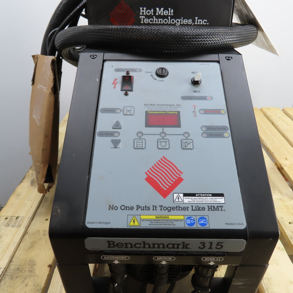 Hot Melt Technologies Benchmark 315 Adhesive Supply Unit 220V 8ft Heated Hose