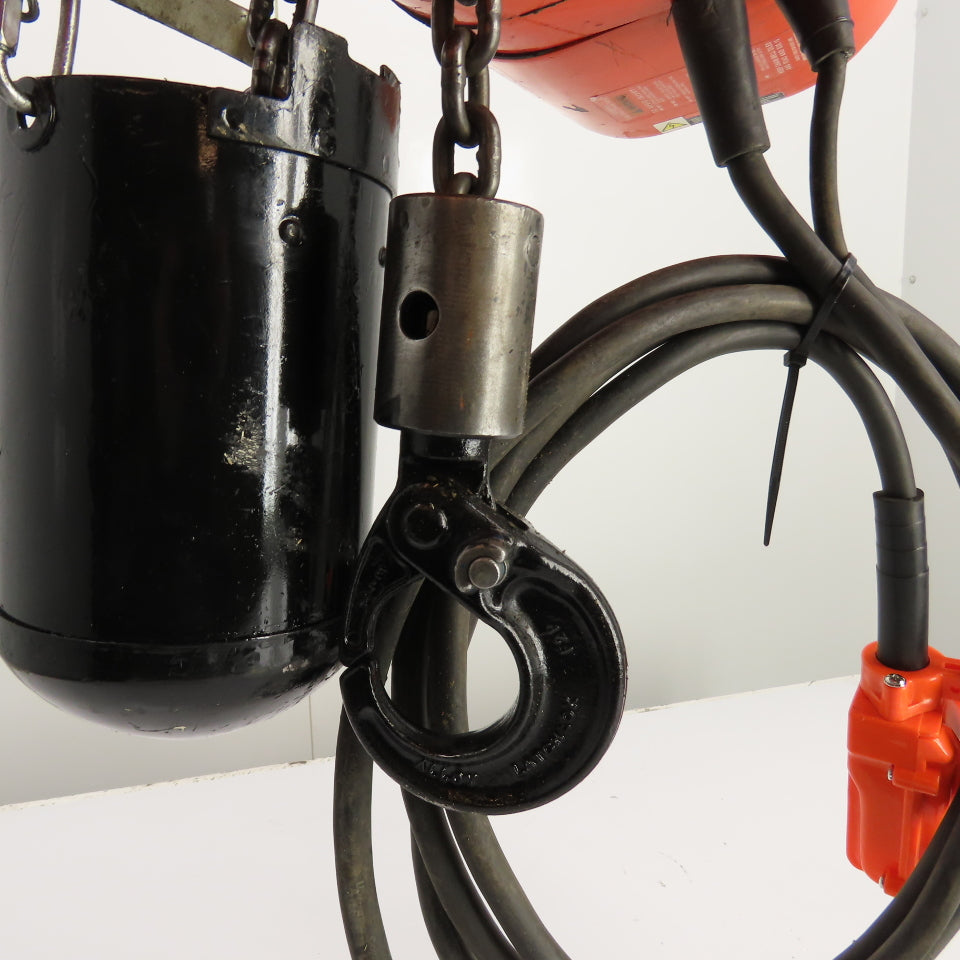 CM Lodestar Model F 1/2 Ton Electric Chain Hoist 120V 1Ph 10' Lift 16FPM Tested