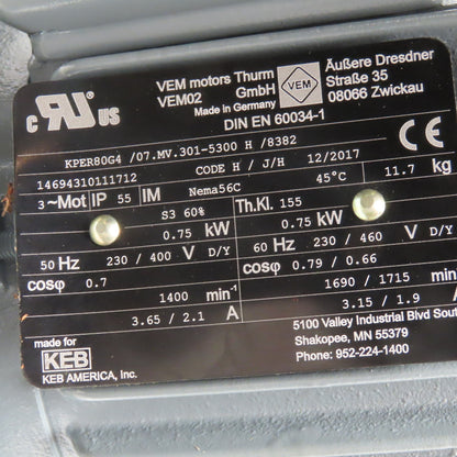 Camco 601RDM6H24-270 10:1 Roller Dial Index Drive .75kW 230/460V 6 Stop 270°