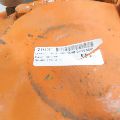 IDC Industries Clear Set Worn Ohio Crane Swing Gear Box 2-13/16" 20:1 Ratio