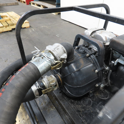Honda GC 160 Portable Gas Engine Utility Trash Water Pump W/ 2-1/2"OD Hose