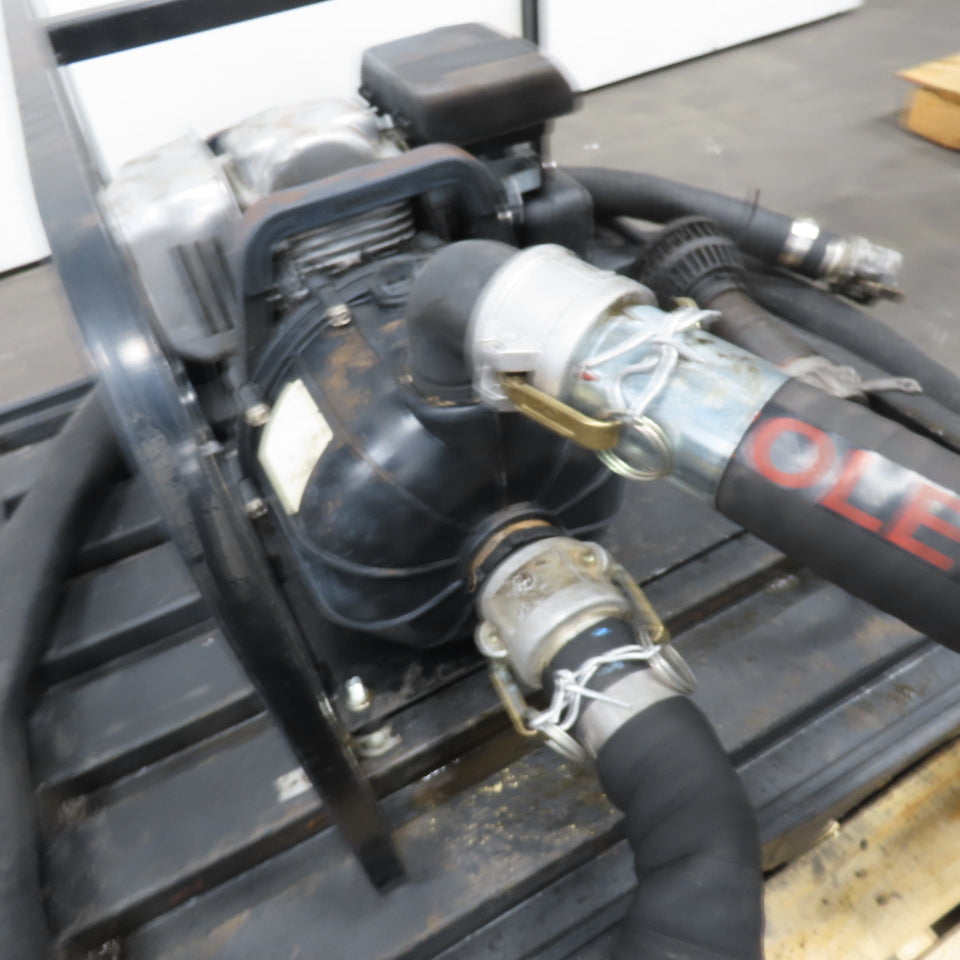 Honda GC 160 Portable Gas Engine Utility Trash Water Pump W/ 2-1/2"OD Hose