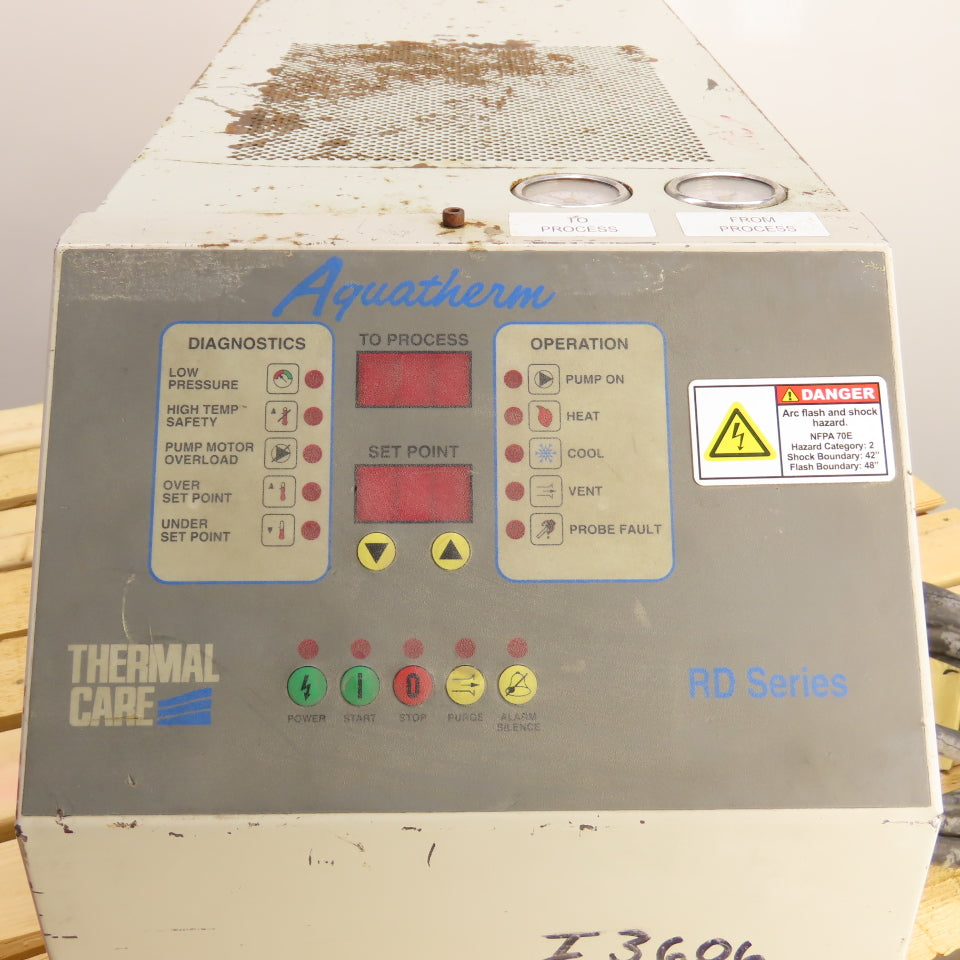 Thermal Care RD Series Aquatherm Mold Temperature Controller 230/460V 3PH 2HP