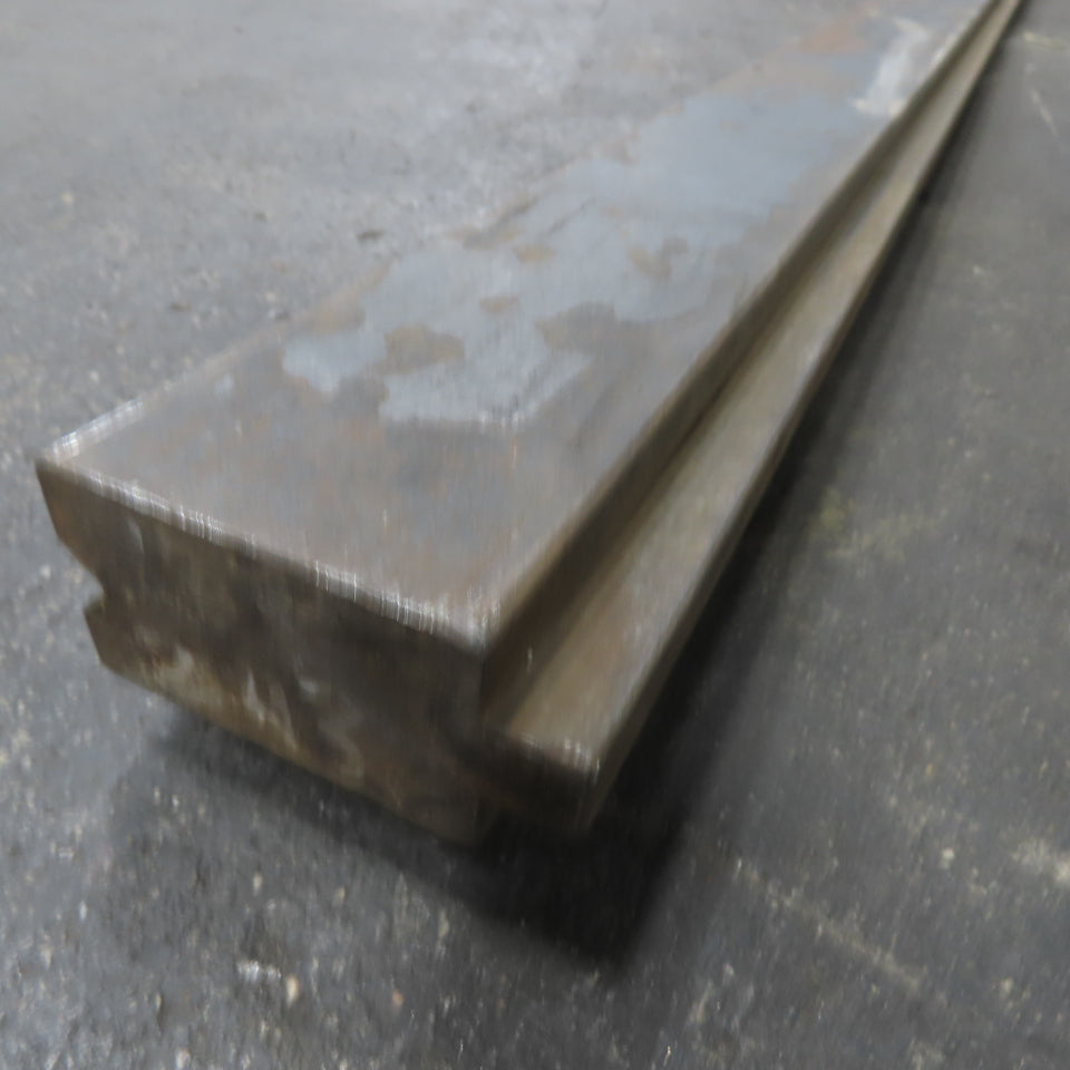 108" Long Press Brake 90° V-Forming Angle Die Block 1/2" Tang 2-7/8" Tall
