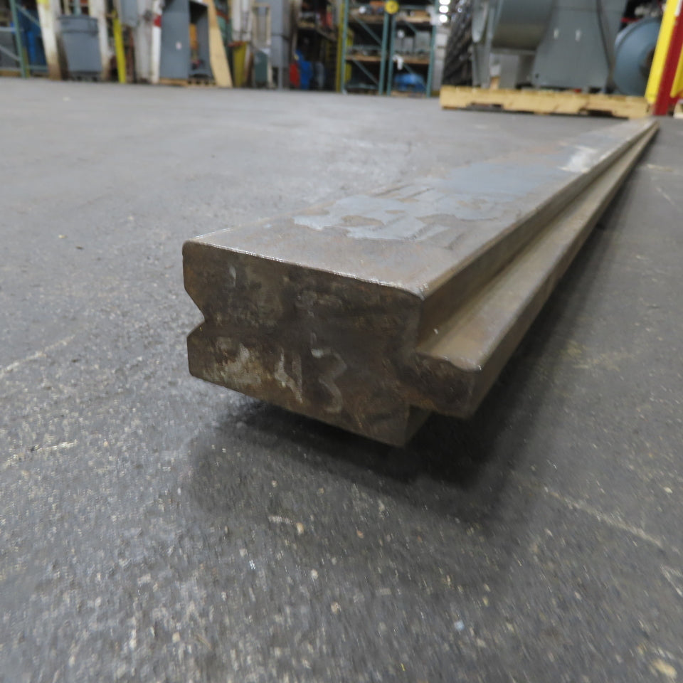 108" Long Press Brake 90° V-Forming Angle Die Block 1/2" Tang 2-7/8" Tall