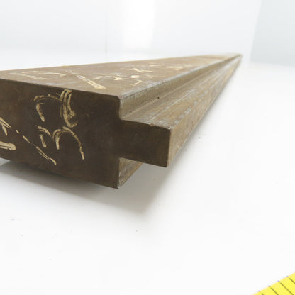 72-1/2" Long Press Brake 90° V-Forming Angle Die Block 1/2" Tang 3-3/8" Tall