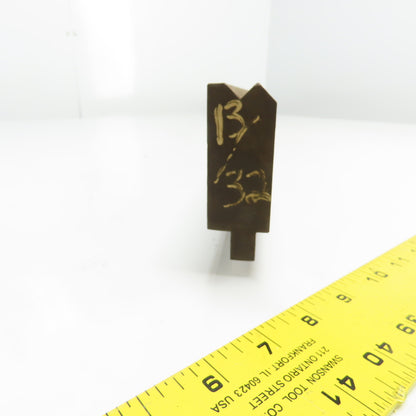 72-1/2" Long Press Brake 90° V-Forming Angle Die Block 1/2" Tang 3-3/8" Tall