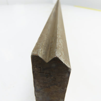 72-1/4" Long Press Brake 90° V-Forming Angle Die Block 1/2" Tang 3-1/8" Tall