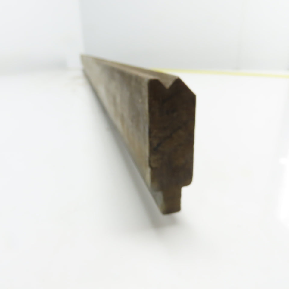 72-1/4" Long Press Brake 90° V-Forming Angle Die Block 1/2" Tang 3-1/8" Tall
