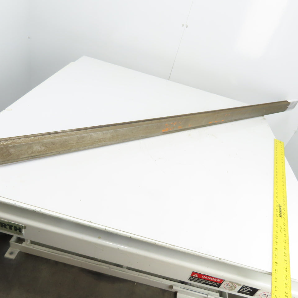 72-1/4" Long Press Brake 90° V-Forming Angle Die Block 1/2" Tang 3-1/8" Tall