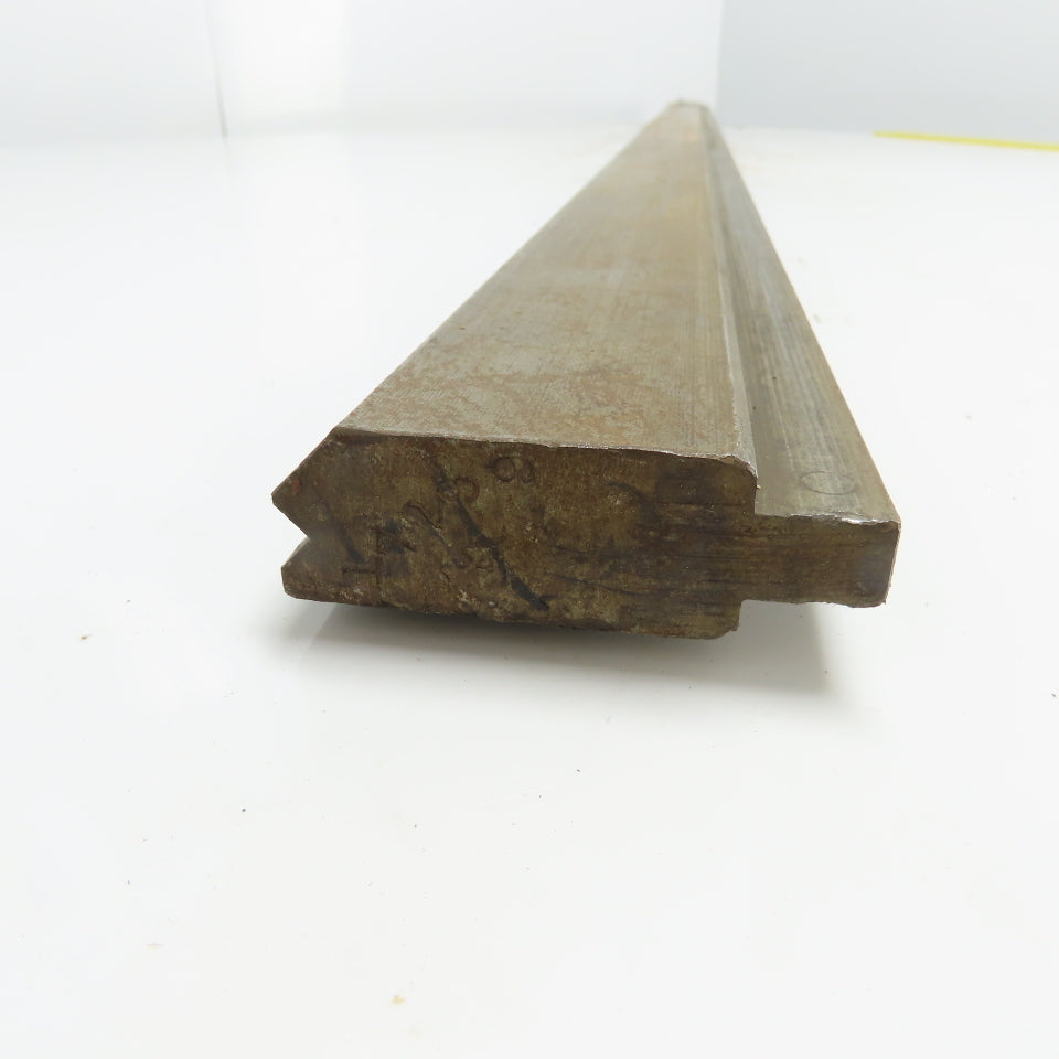 72-1/4" Long Press Brake 90° V-Forming Angle Die Block 1/2" Tang 3-1/8" Tall
