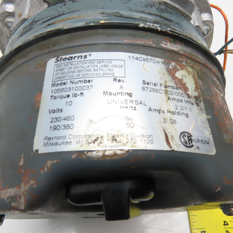 General Electric 5K49UN8121A 2Hp 1725RPM 230/460V 3Ph AC Motor Damaged Tested