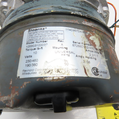 General Electric 5K49UN8121A 2Hp 1725RPM 230/460V 3Ph AC Motor Damaged Tested