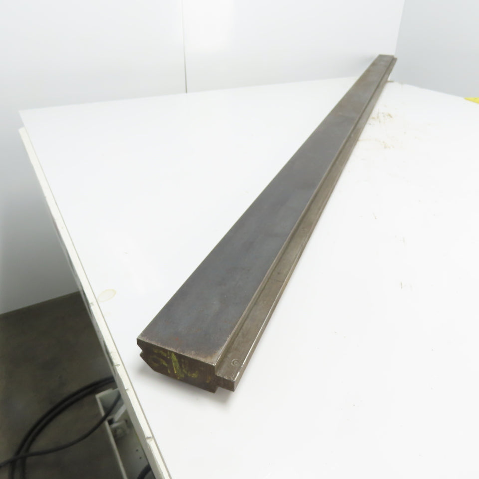 77-5/16" Long Press Brake 90° V-Forming Angle Die Block 1/2" Tang 3-1/4" Tall