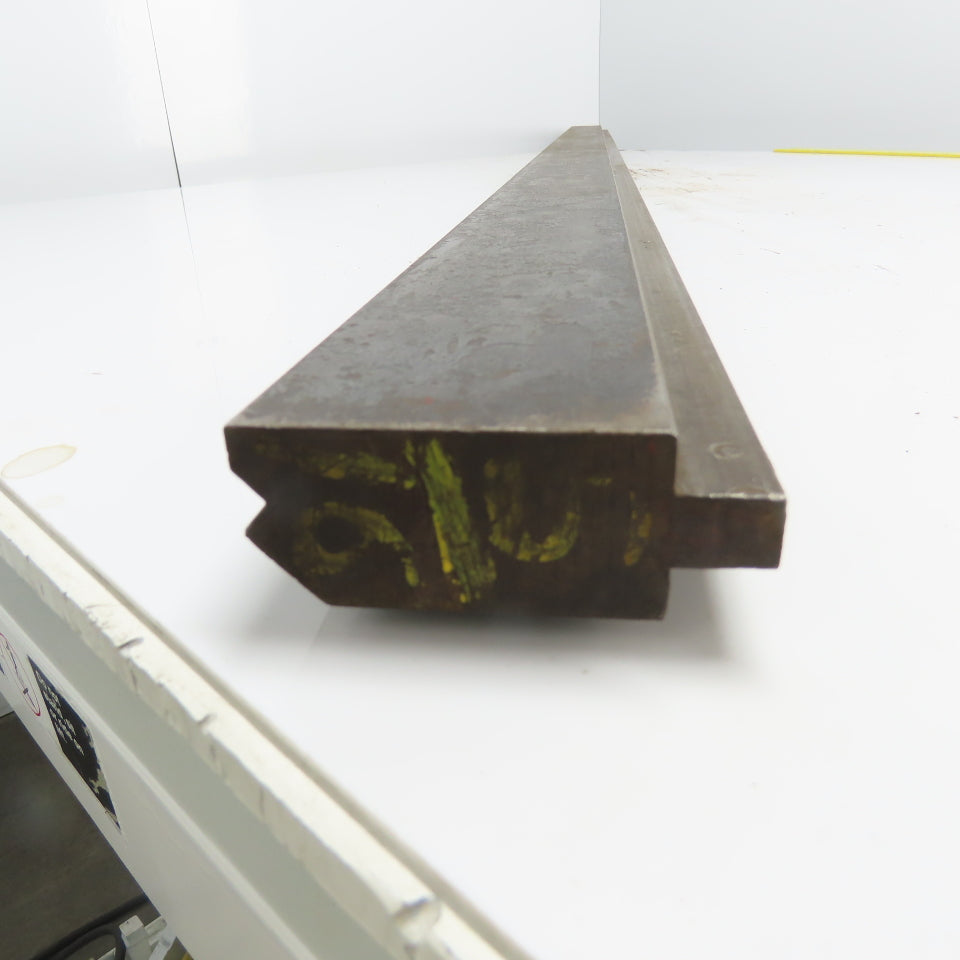 77-5/16" Long Press Brake 90° V-Forming Angle Die Block 1/2" Tang 3-1/4" Tall