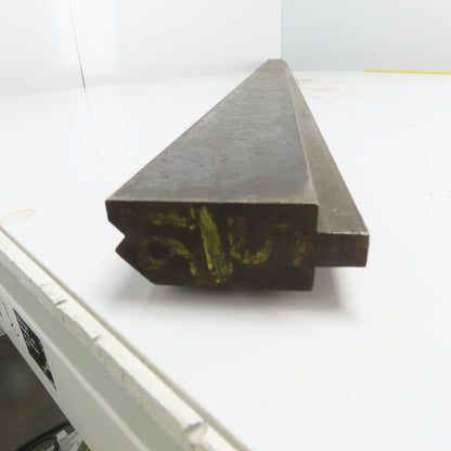 77-5/16" Long Press Brake 90° V-Forming Angle Die Block 1/2" Tang 3-1/4" Tall