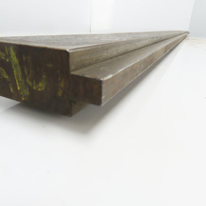77-5/16" Long Press Brake 90° V-Forming Angle Die Block 1/2" Tang 3-1/4" Tall