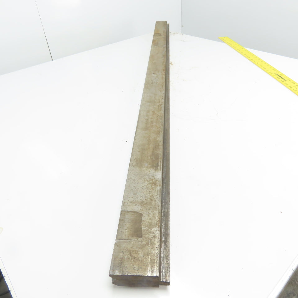 62-5/8" Long Press Brake 90° V-Forming Angle Die Block 1/2" Tang 3-3/8" Tall