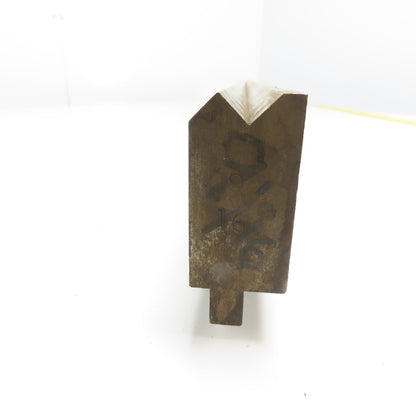 62-5/8" Long Press Brake 90° V-Forming Angle Die Block 1/2" Tang 3-3/8" Tall