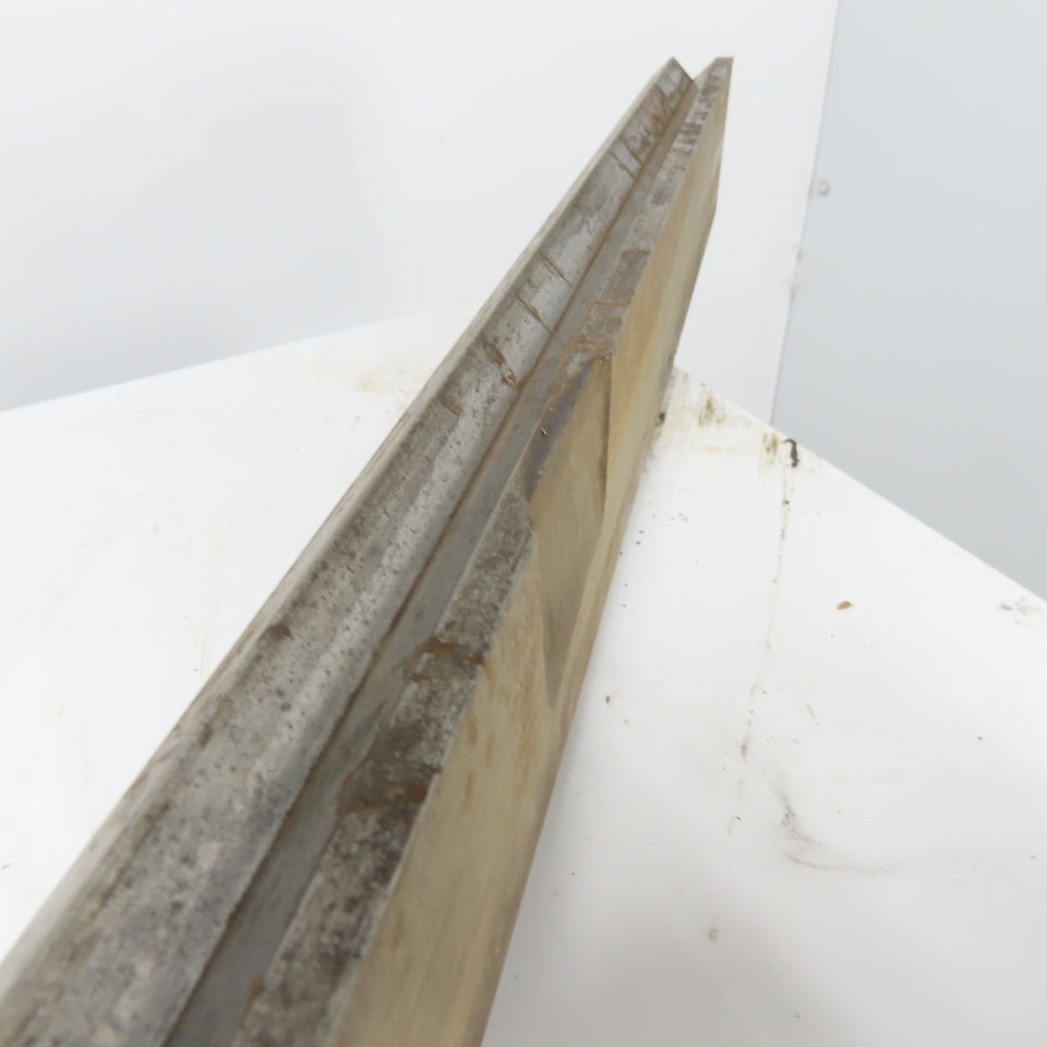 62-5/8" Long Press Brake 90° V-Forming Angle Die Block 1/2" Tang 3-3/8" Tall
